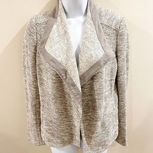 Vince Textured Terry Drape Front Jacket Size XS